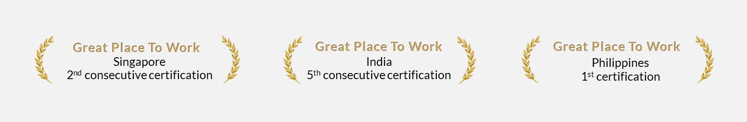 STT GDC has received Great Place to Work certifications across multiple markets we operate in