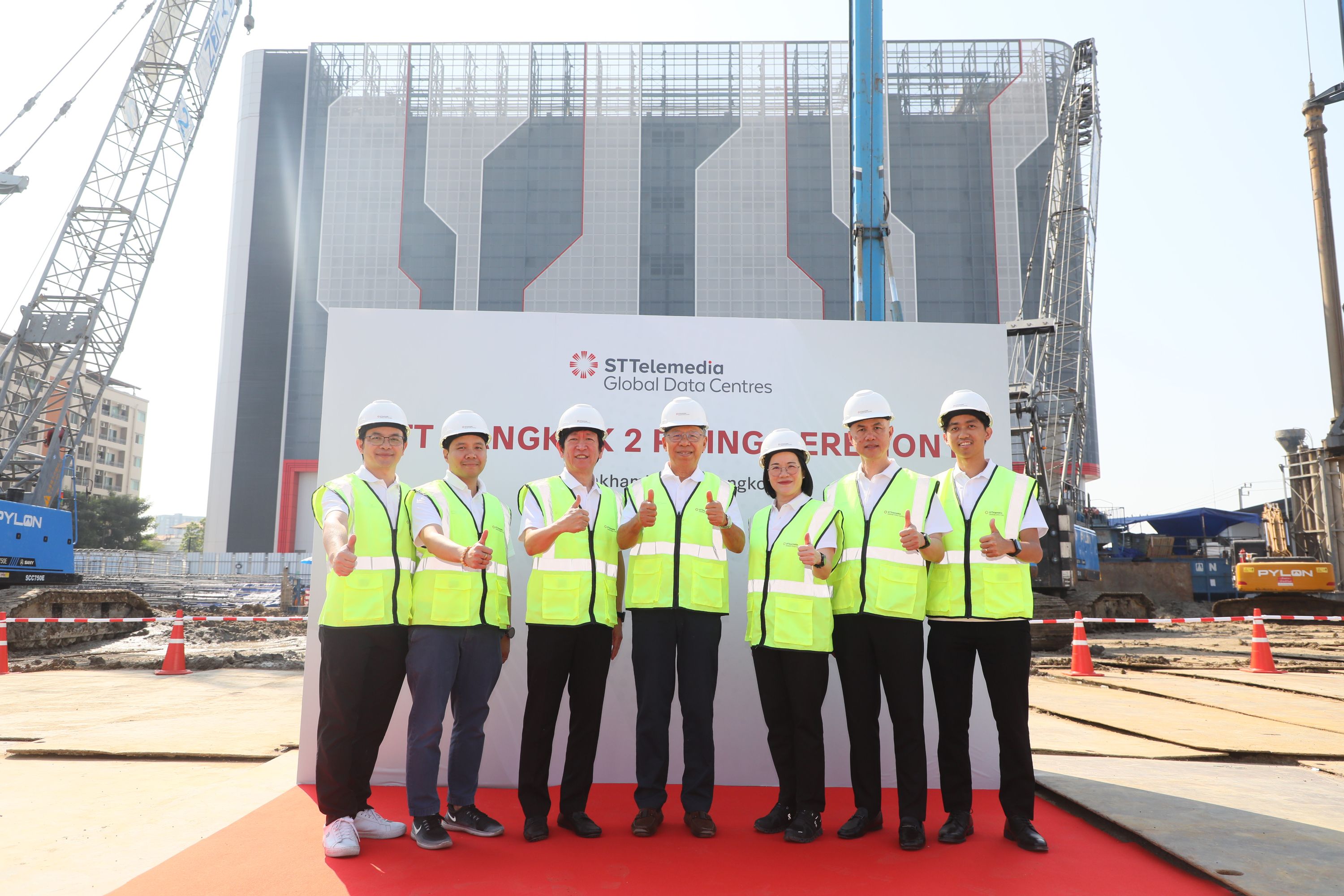 Piling ceremony of STT Bangkok 2, STT GDC Thailand's third data centre facility